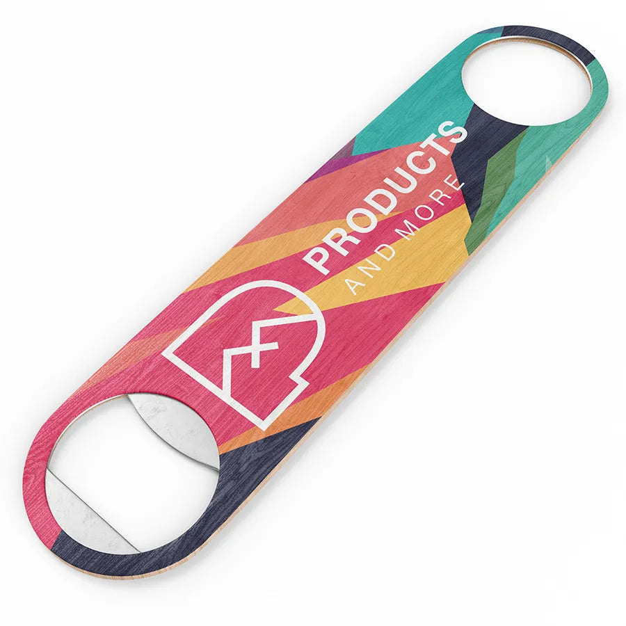 Holzflaschenöffner mehrfarbig