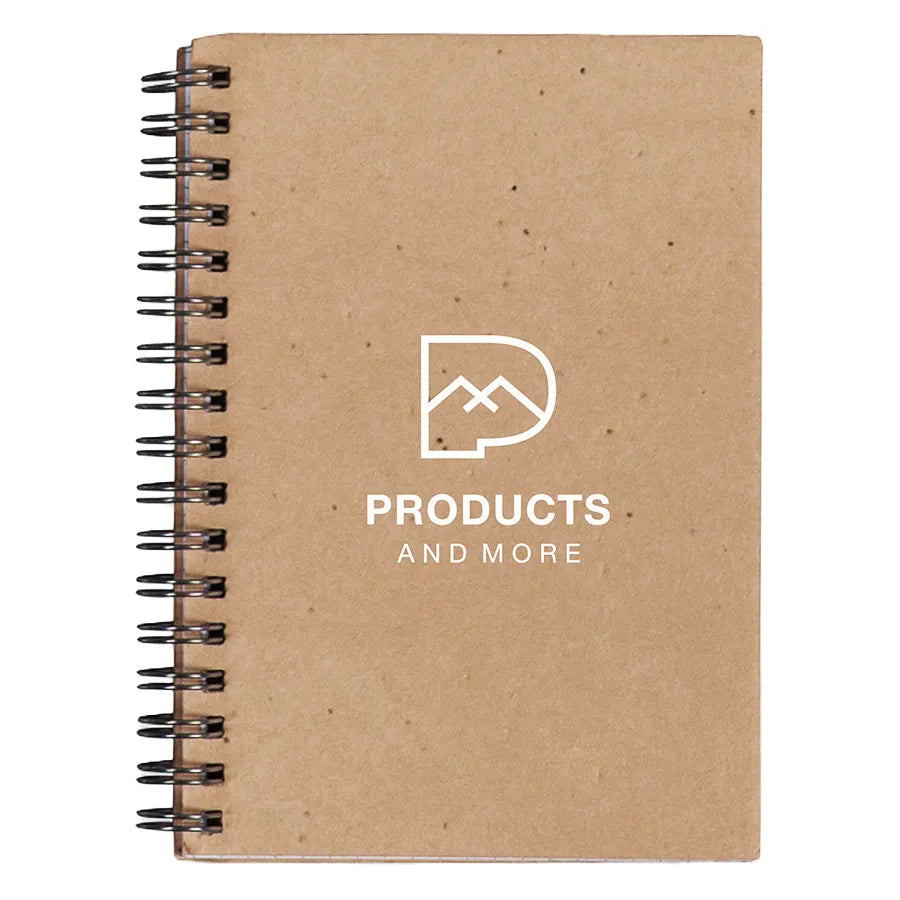 Notizbuch mit Ringbindung natur
