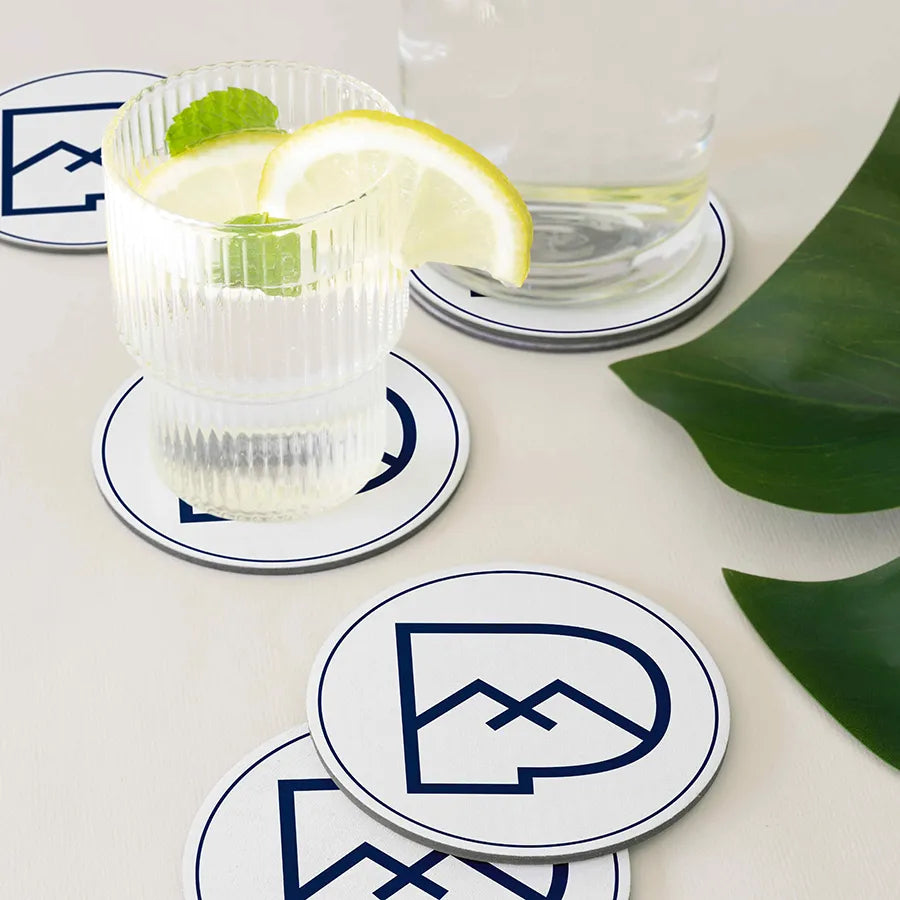 Untersetzer in Verwendung