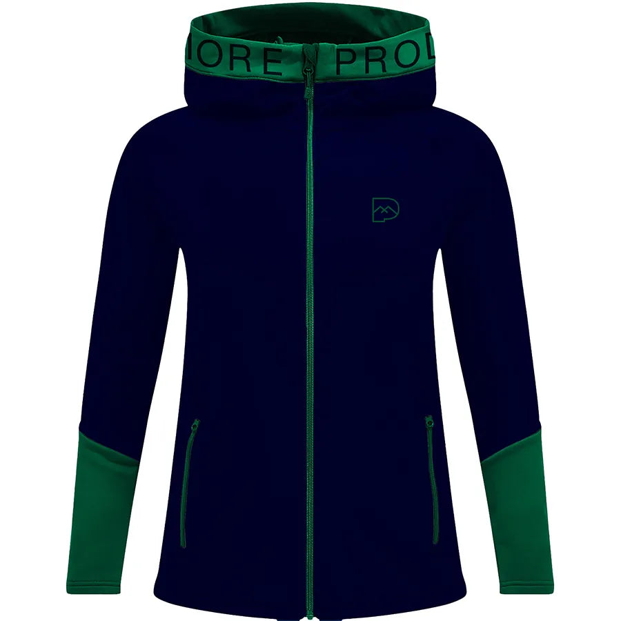 ZipHoodie navy/grün