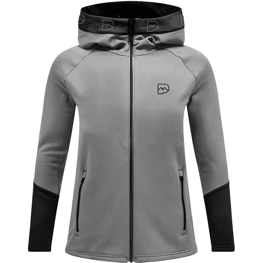 ZipHoodie grau/schwarz